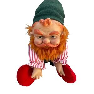 Dakin Gnome Plush Doll Vintage Vinyl Ginger Christmas Elf